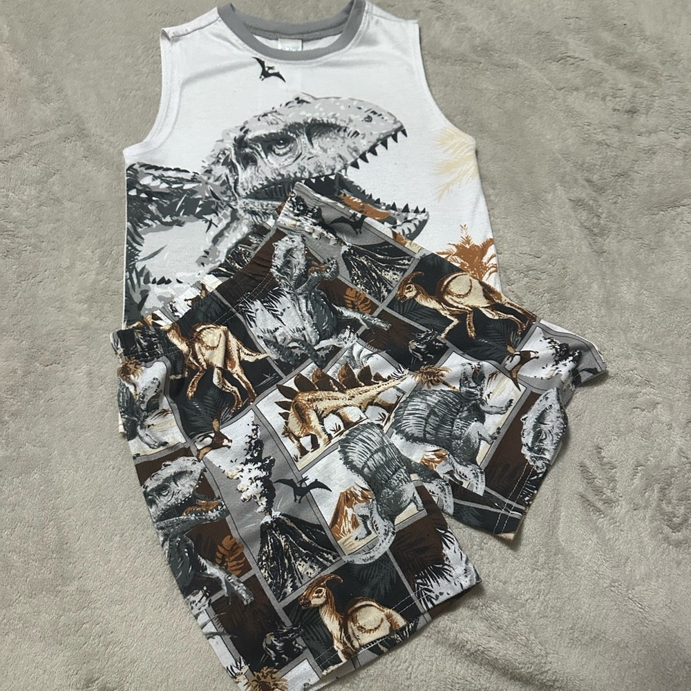 The Children's Place Gray Dinosaur Tee
